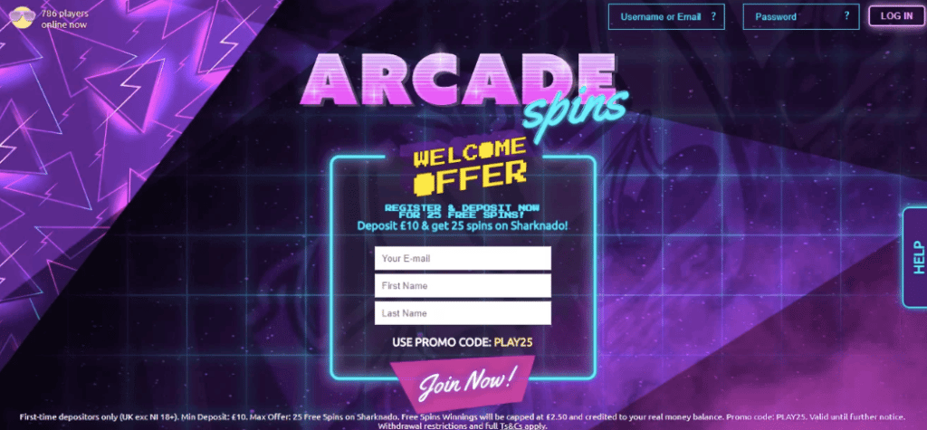 arcade spins main screenshot