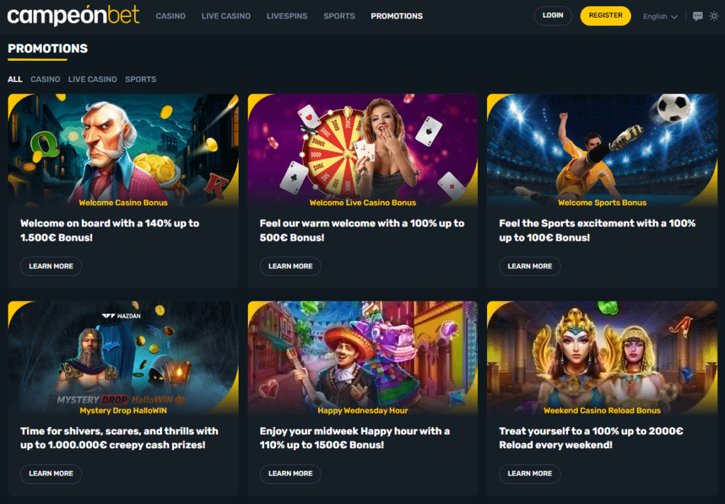 Campeonbet Online Casino Bonus