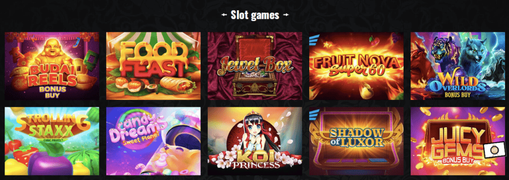 harrys casino games screenshot