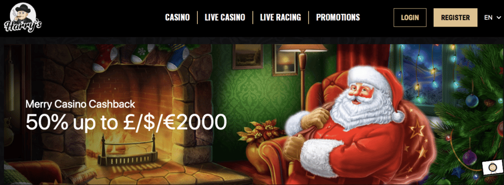 harrys casino lobby screenshot