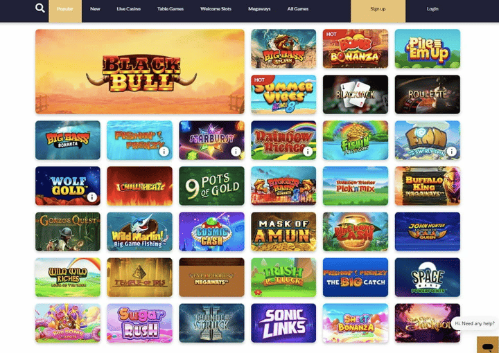 jackpot mobile casino games screenshot