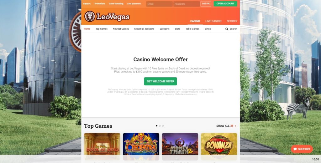 LeoVegas Online Casino Bonus