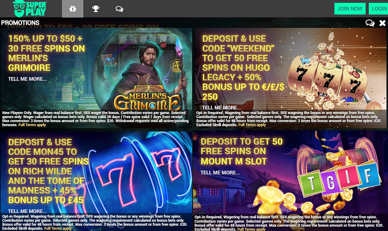 MrSuperPlay Online Casino Bonus