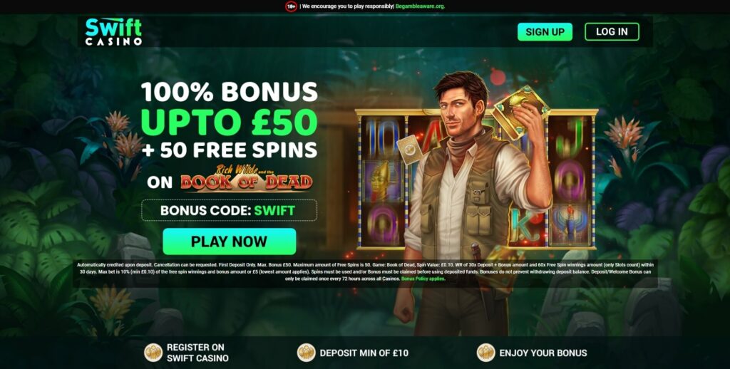 Swift Casino No Deposit Free Spins