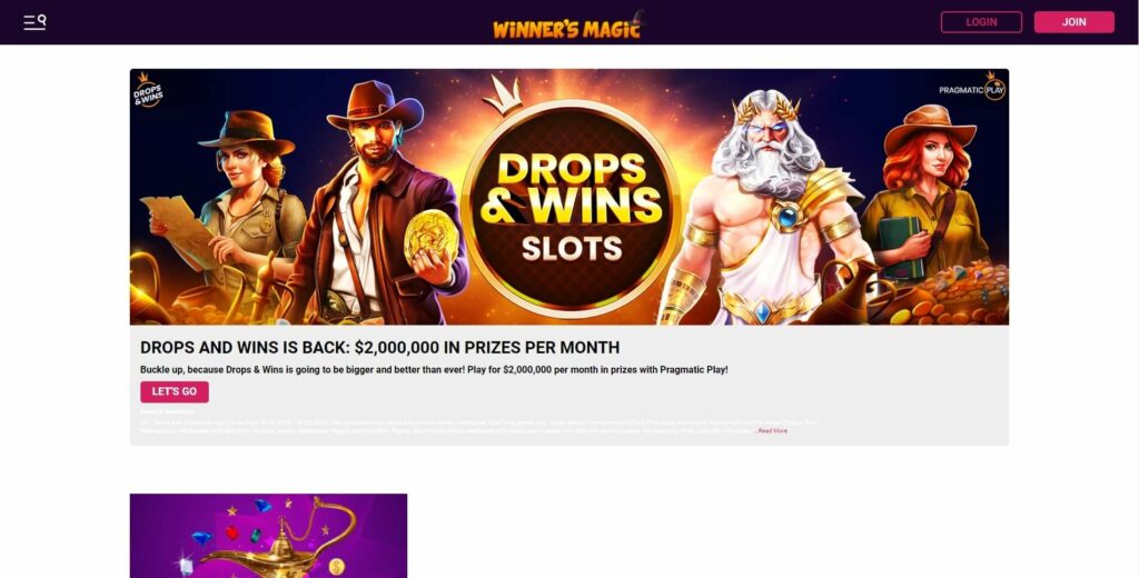 Winners Magic No Deposit Bonus