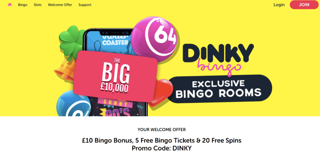 dinky bingo casino screenshot