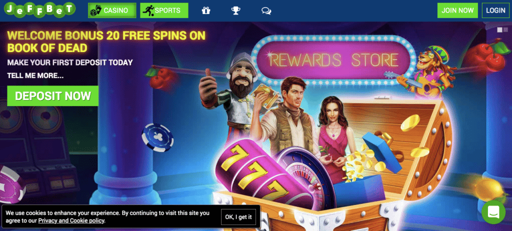 jeffbet casino main screenshot
