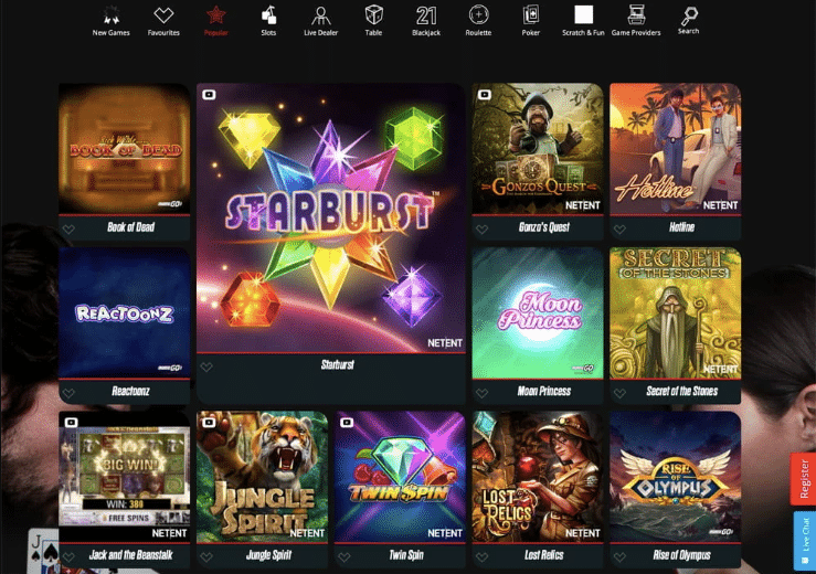 spin rider casino games screenshot