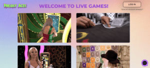Freaky Aces Online Casino Screenshot